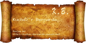 Kuchár Bernarda névjegykártya